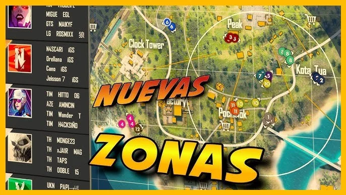 Cómo rotar en el mapa de Free Fire sin morir