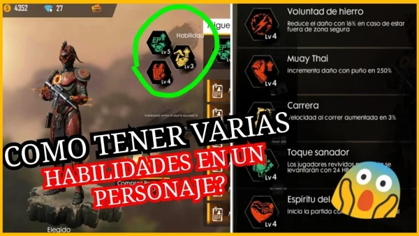 Cómo usar las habilidades de los personajes en Free Fire
