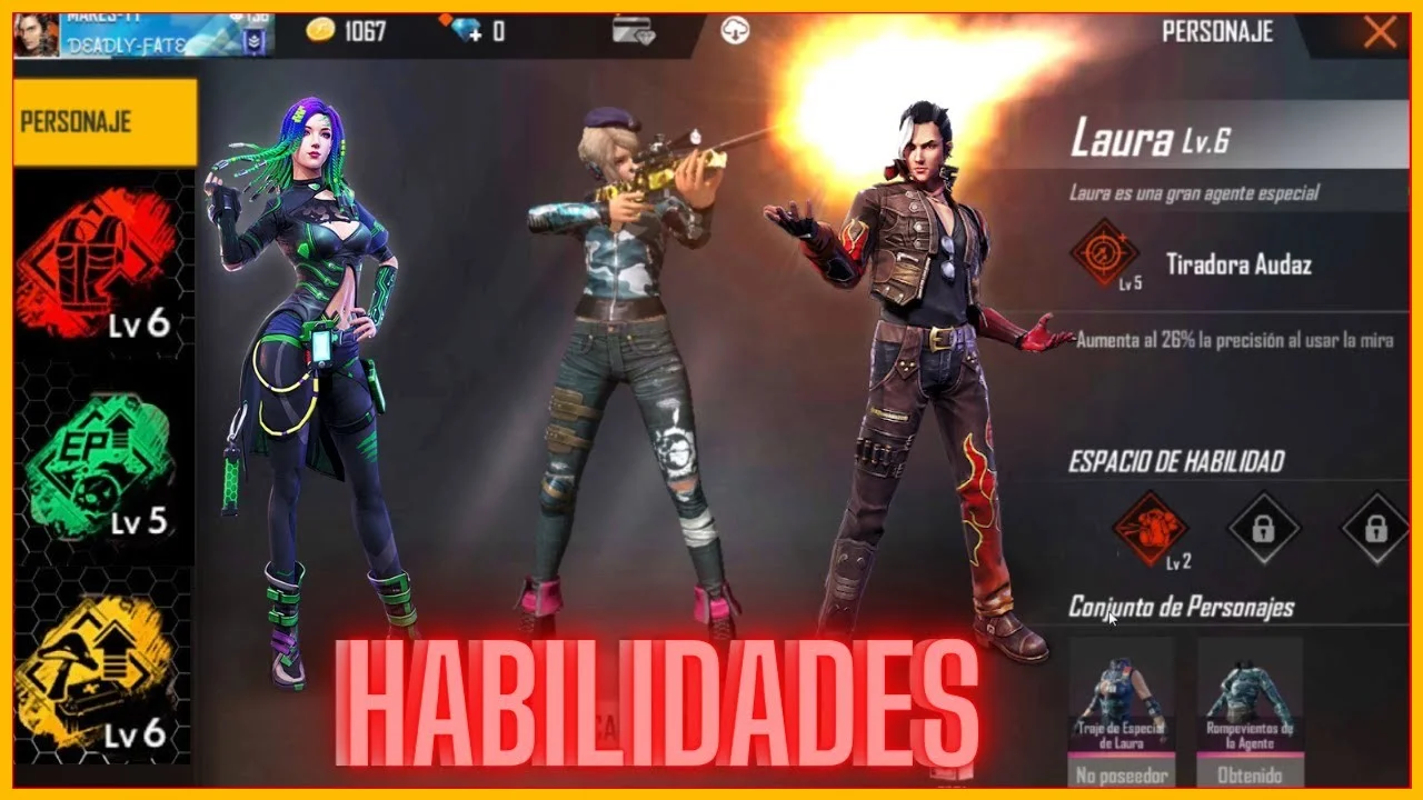 Cómo usar las habilidades de los personajes en Free Fire